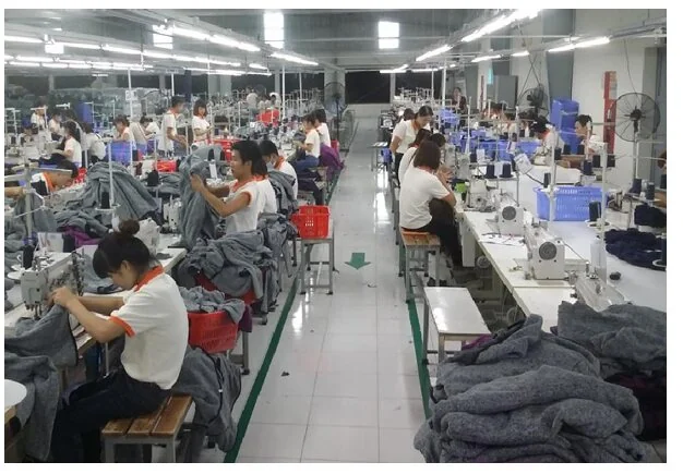 second partner factory — sewing line