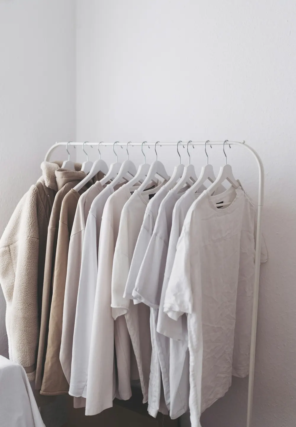 finished garments on the rail